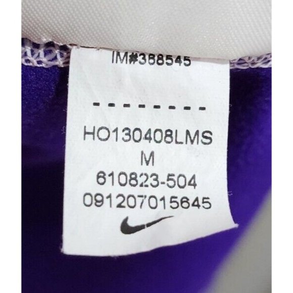 Nike Pro Women's Dri Fit Long Sleeve Fitted Half Zip Pullover Top Purple Size M - Picture 12 of 13